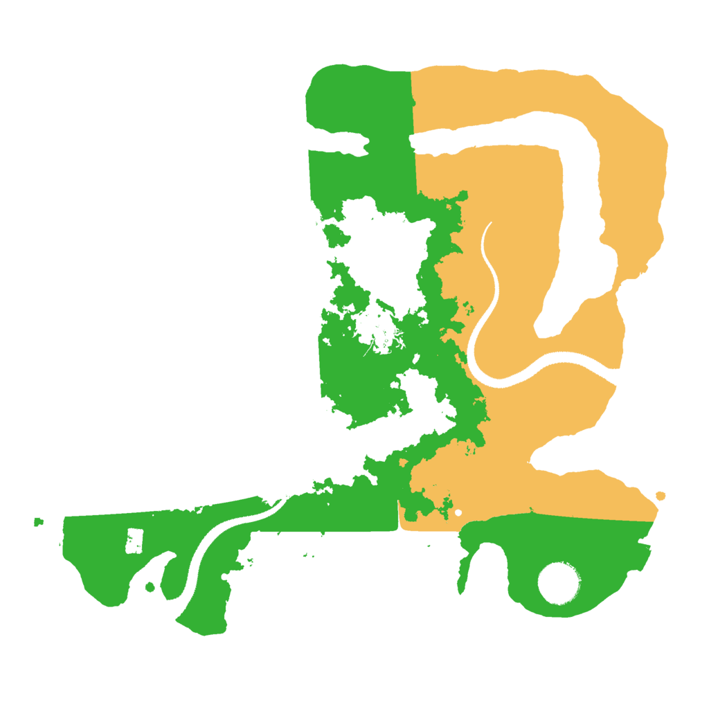 Biome Rust Map: Procedural Map, Size: 3000, Seed: 57177