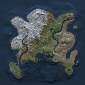 Thumbnail Rust Map: Procedural Map, Size: 3000, Seed: 1885423731, 10 Monuments