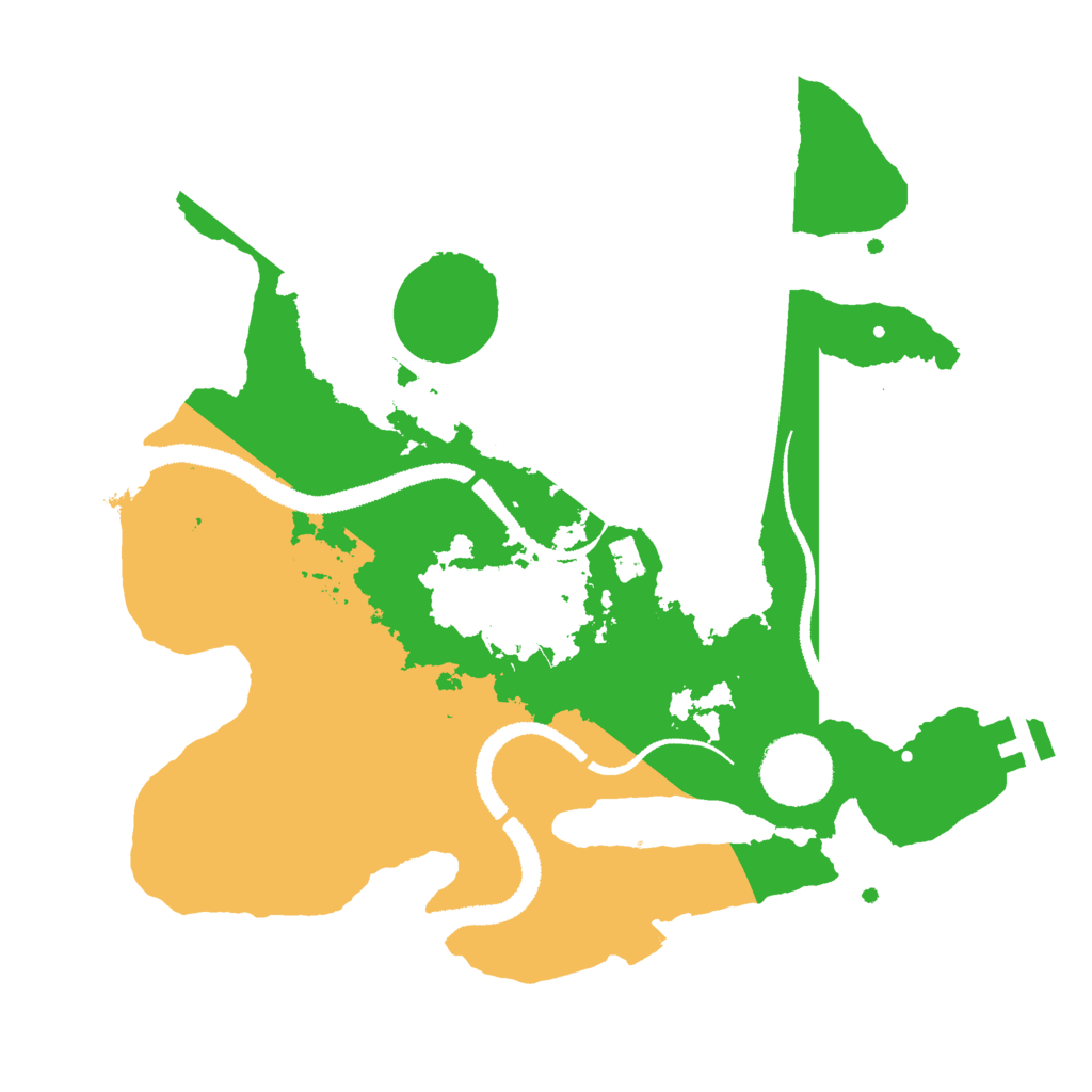 Biome Rust Map: Procedural Map, Size: 2800, Seed: 740777749