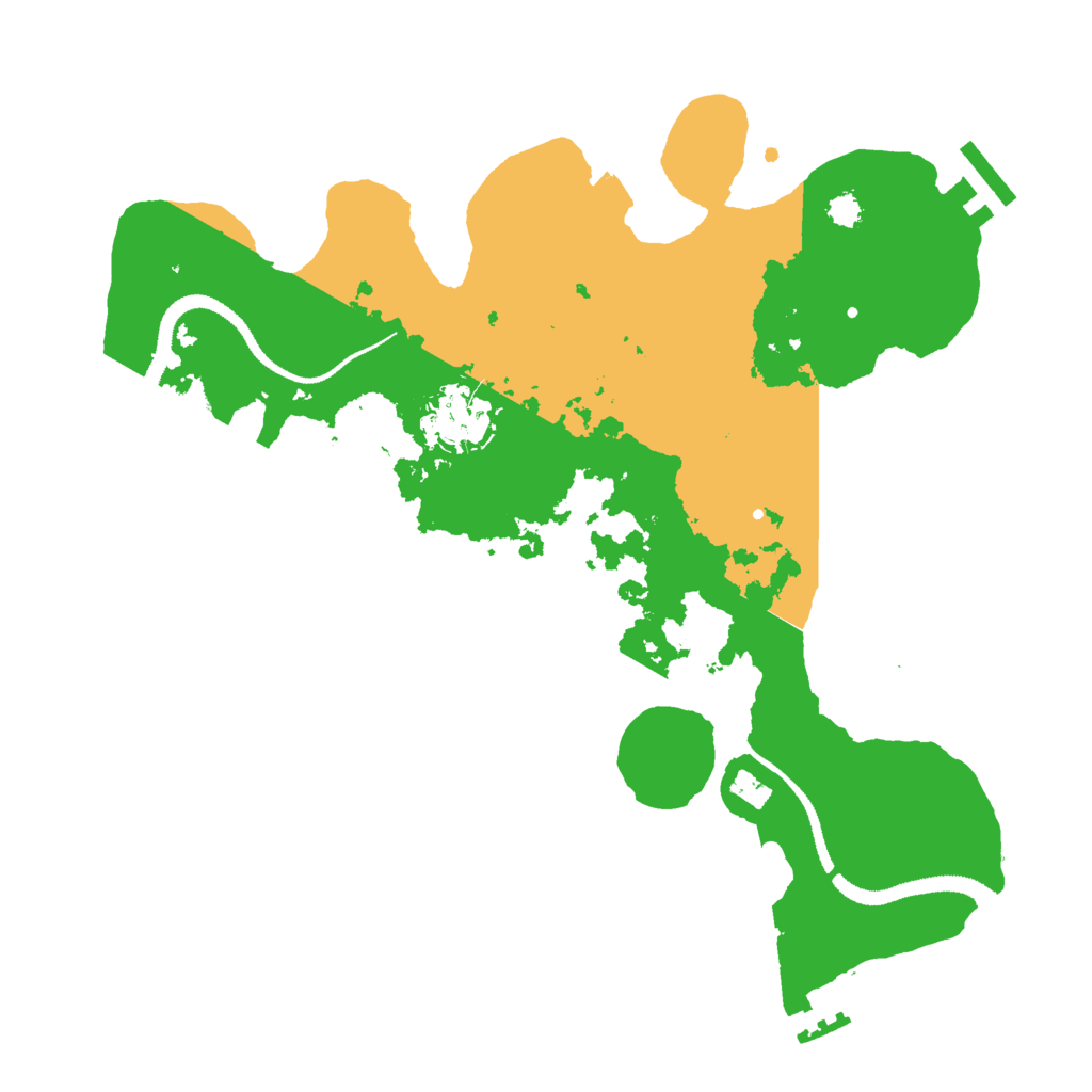 Biome Rust Map: Procedural Map, Size: 3000, Seed: 12121995