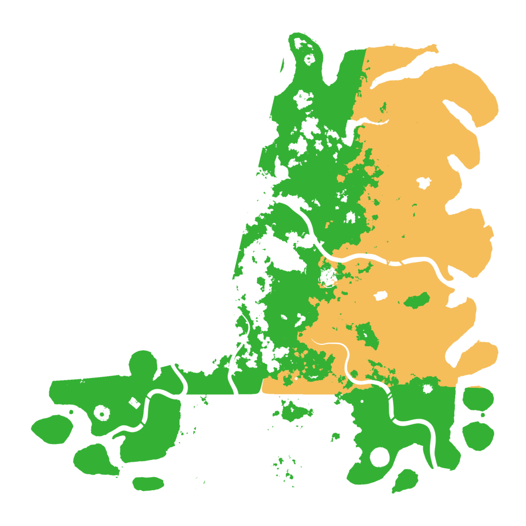 Biome Rust Map: Procedural Map, Size: 5000, Seed: 348405979