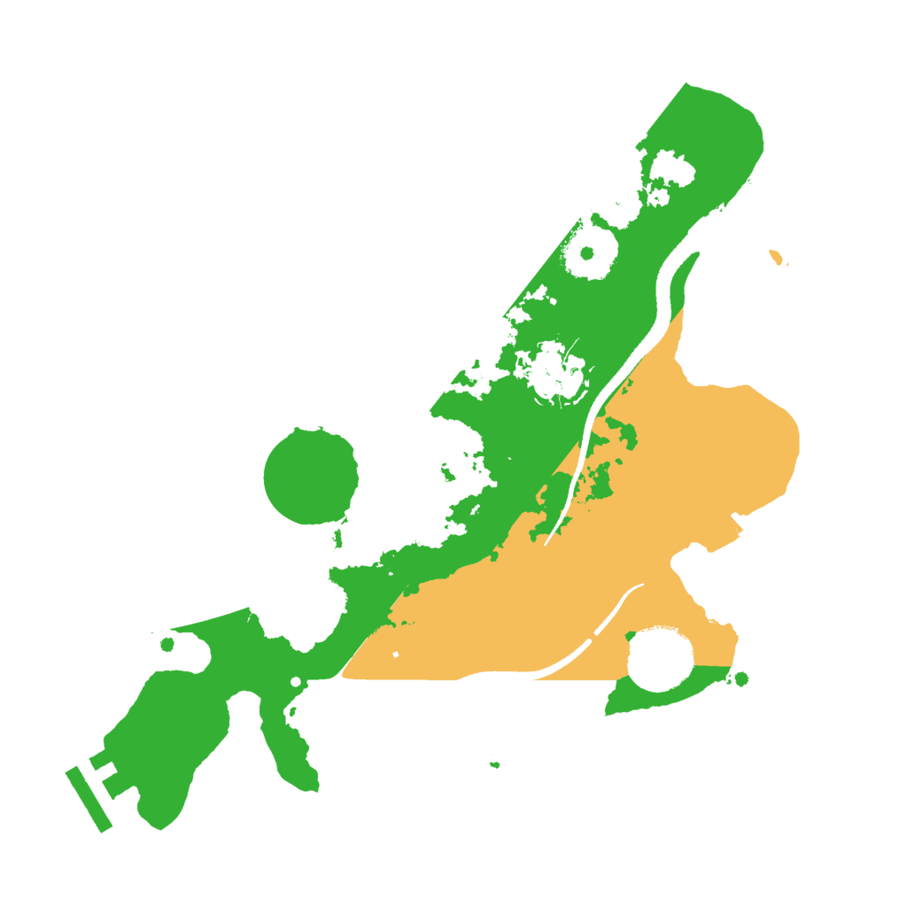 Biome Rust Map: Procedural Map, Size: 2600, Seed: 55