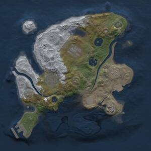 Thumbnail Rust Map: Procedural Map, Size: 2600, Seed: 55, 10 Monuments