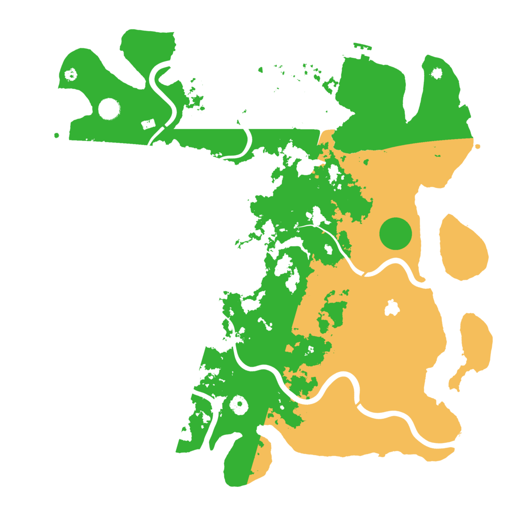 Biome Rust Map: Procedural Map, Size: 4200, Seed: 933500241