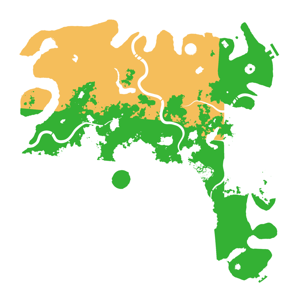 Biome Rust Map: Procedural Map, Size: 4500, Seed: 381359997