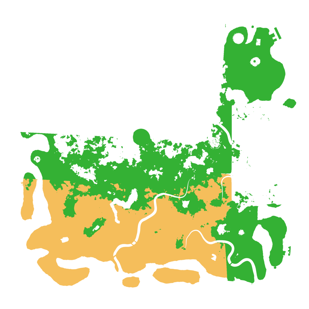 Biome Rust Map: Procedural Map, Size: 5000, Seed: 552845868