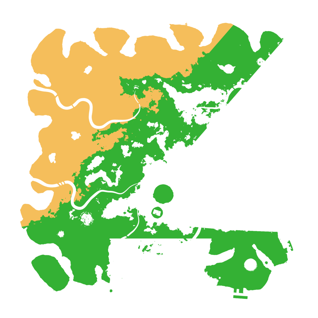 Biome Rust Map: Procedural Map, Size: 4500, Seed: 1162060466