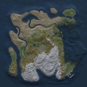 Thumbnail Rust Map: Procedural Map, Size: 3201, Seed: 114514, 12 Monuments