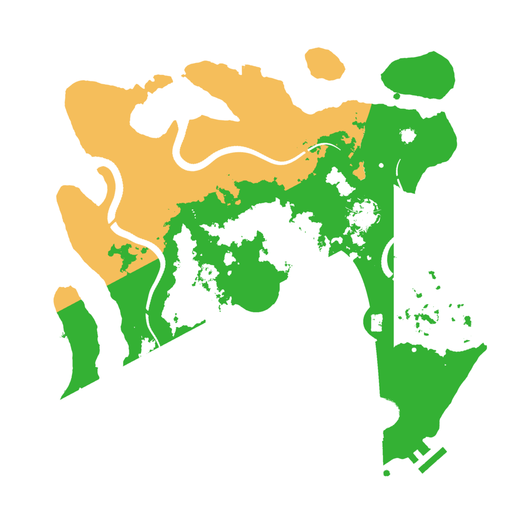 Biome Rust Map: Procedural Map, Size: 3201, Seed: 114514