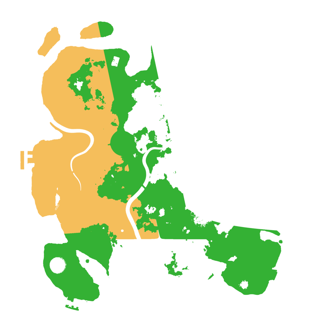 Biome Rust Map: Procedural Map, Size: 3500, Seed: 68330