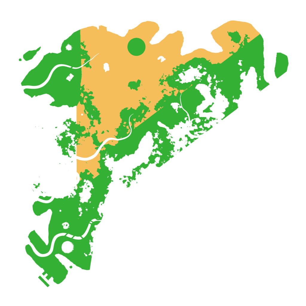 Biome Rust Map: Procedural Map, Size: 4500, Seed: 569381475