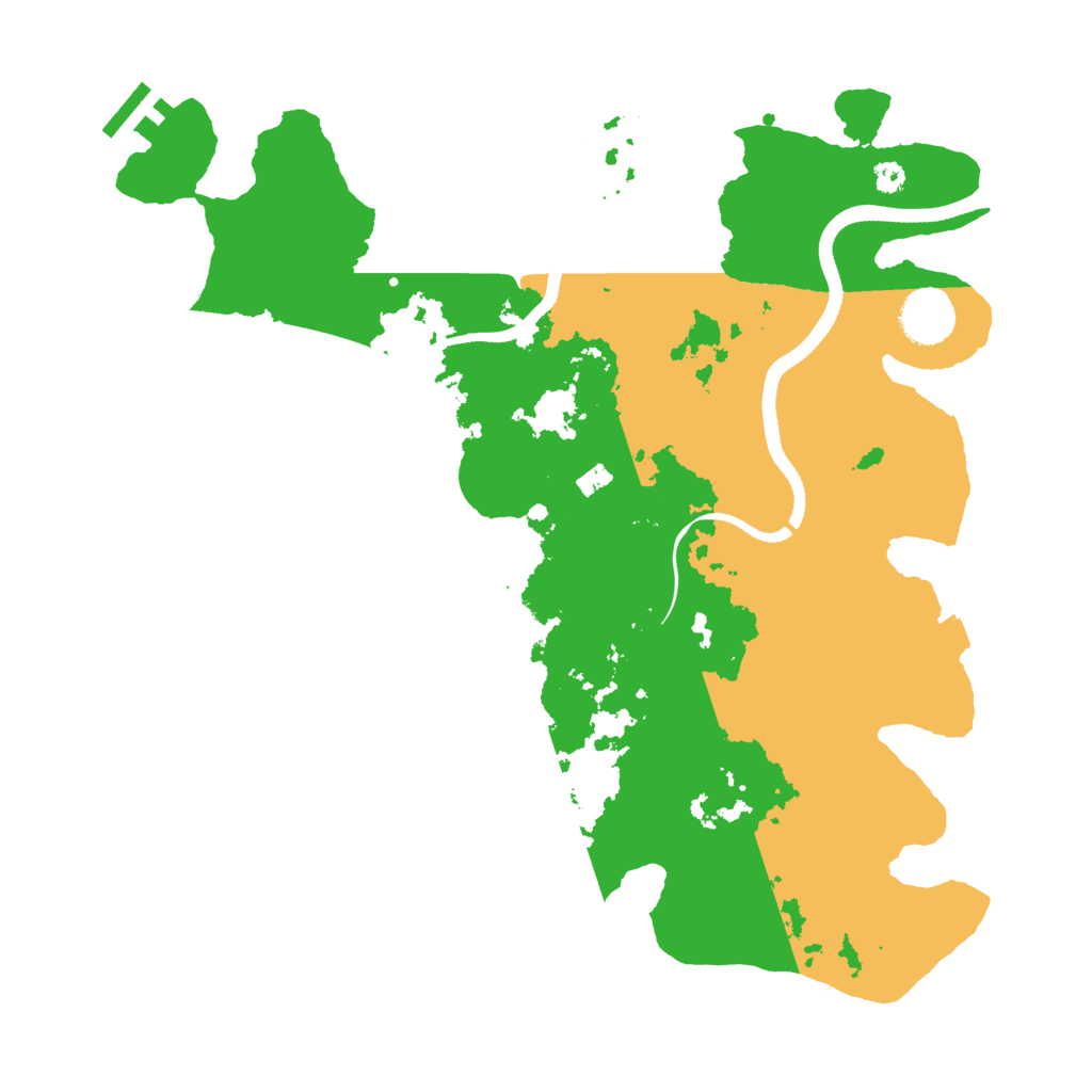 Biome Rust Map: Procedural Map, Size: 3500, Seed: 1524429747