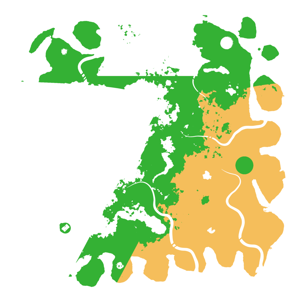 Biome Rust Map: Procedural Map, Size: 4500, Seed: 1277893357