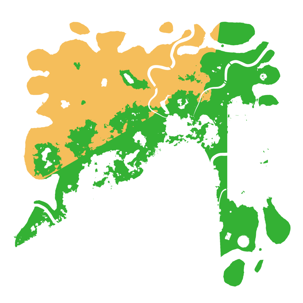 Biome Rust Map: Procedural Map, Size: 4500, Seed: 123456765