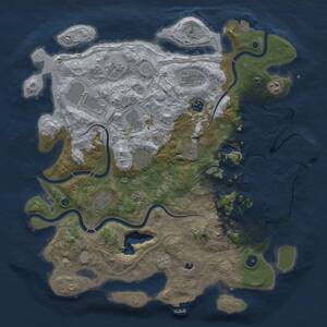 Thumbnail Rust Map: Procedural Map, Size: 4250, Seed: 1402277069, 17 Monuments
