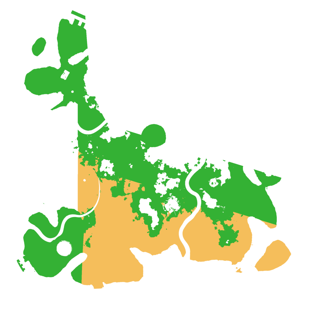 Biome Rust Map: Procedural Map, Size: 3600, Seed: 234551