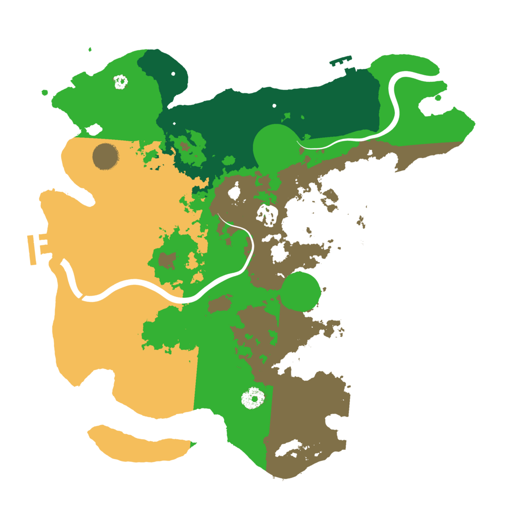 Biome Rust Map: Procedural Map, Size: 3500, Seed: 1406413081
