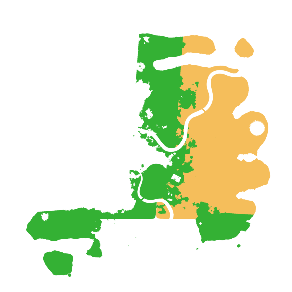 Biome Rust Map: Procedural Map, Size: 3500, Seed: 53168340
