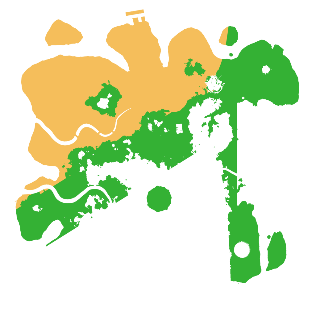 Biome Rust Map: Procedural Map, Size: 3500, Seed: 210796