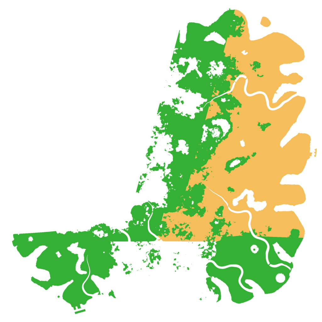 Biome Rust Map: Procedural Map, Size: 6000, Seed: 663571935