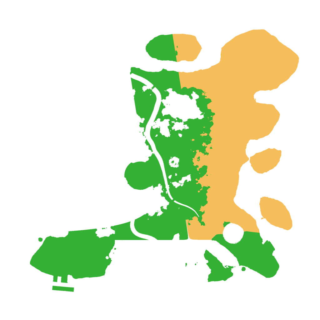 Biome Rust Map: Procedural Map, Size: 3000, Seed: 1500977182