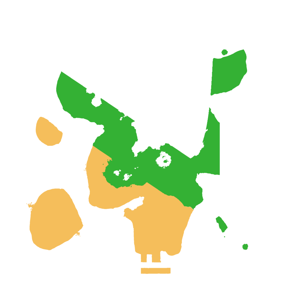 Biome Rust Map: Procedural Map, Size: 2000, Seed: 3535