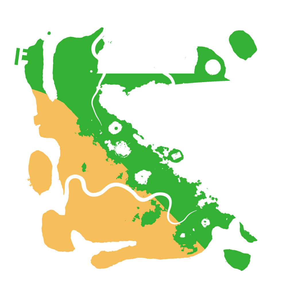 Biome Rust Map: Procedural Map, Size: 3500, Seed: 9900