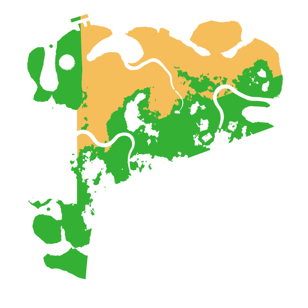 Biome Rust Map: Procedural Map, Size: 3500, Seed: 32596