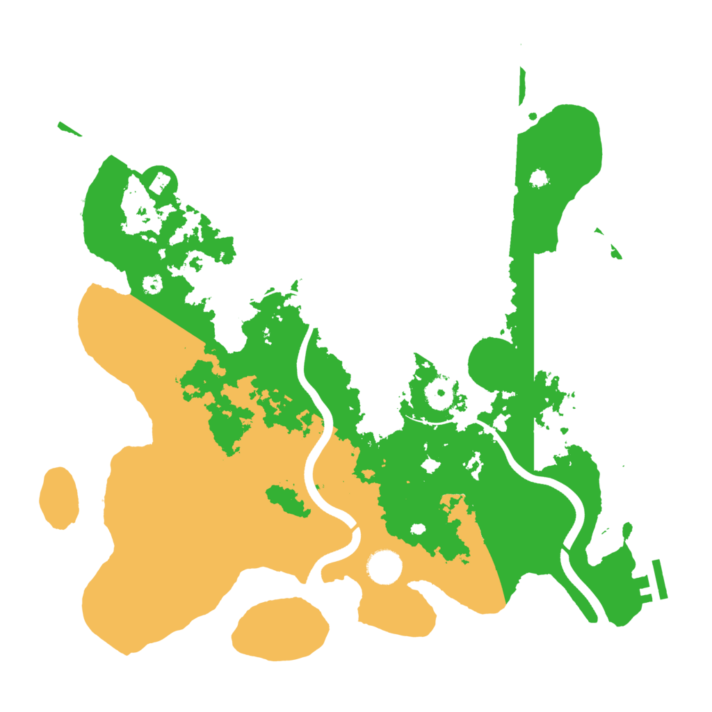 Biome Rust Map: Procedural Map, Size: 3600, Seed: 1278923368