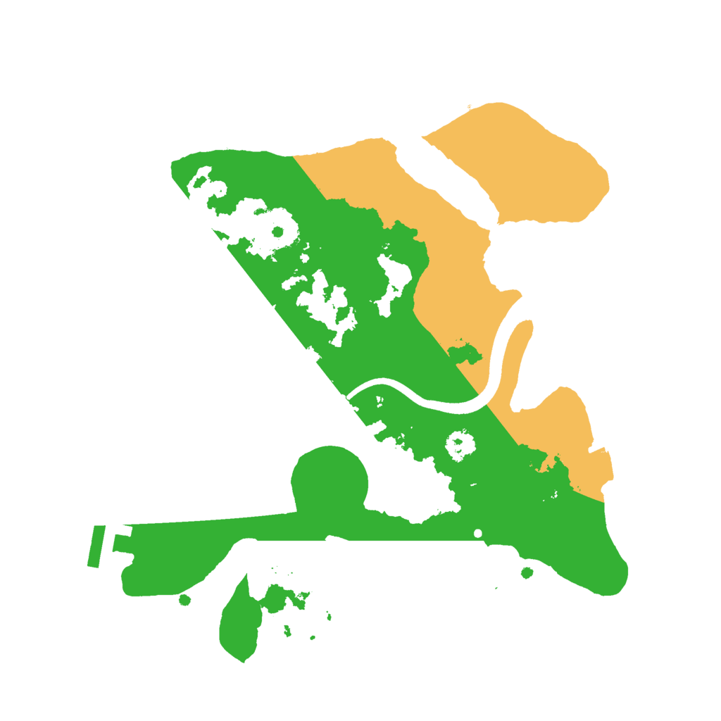 Biome Rust Map: Procedural Map, Size: 2500, Seed: 72187974