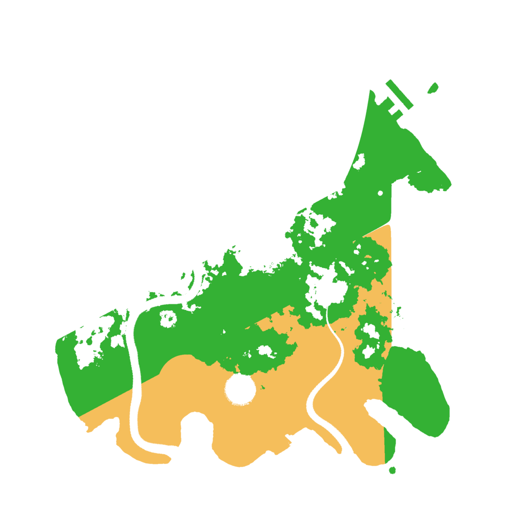 Biome Rust Map: Procedural Map, Size: 3000, Seed: 75192