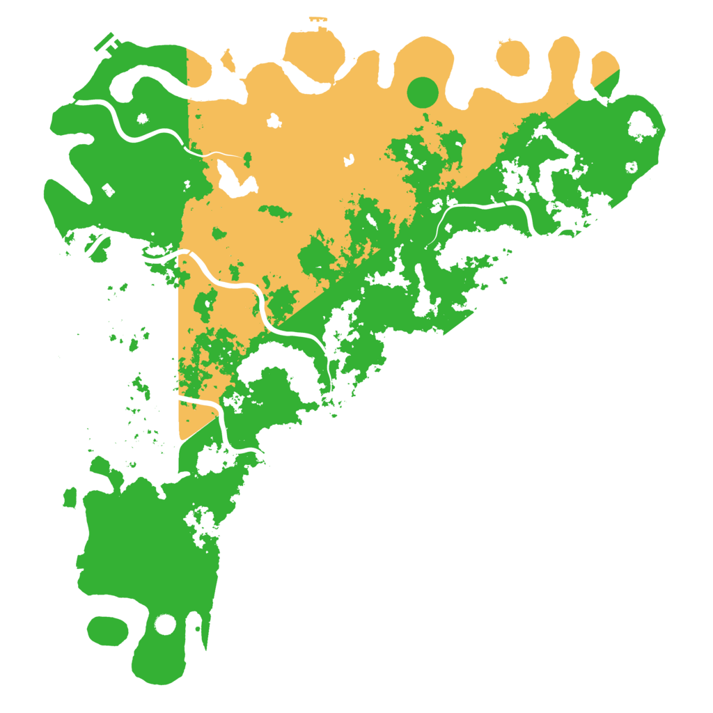 Biome Rust Map: Procedural Map, Size: 6000, Seed: 19801981