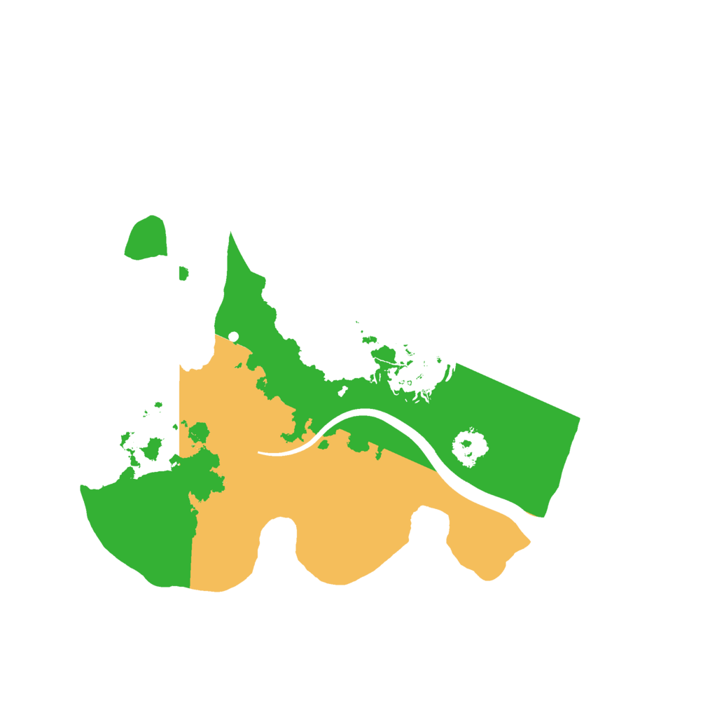 Biome Rust Map: Procedural Map, Size: 2100, Seed: 48291