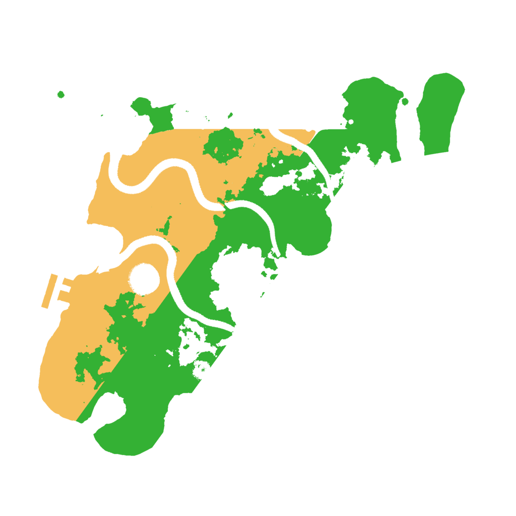 Biome Rust Map: Procedural Map, Size: 3000, Seed: 85838