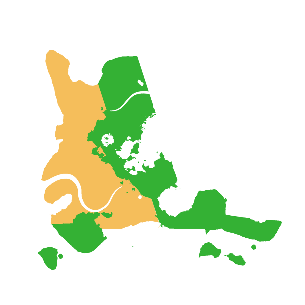 Biome Rust Map: Procedural Map, Size: 2500, Seed: 113123331