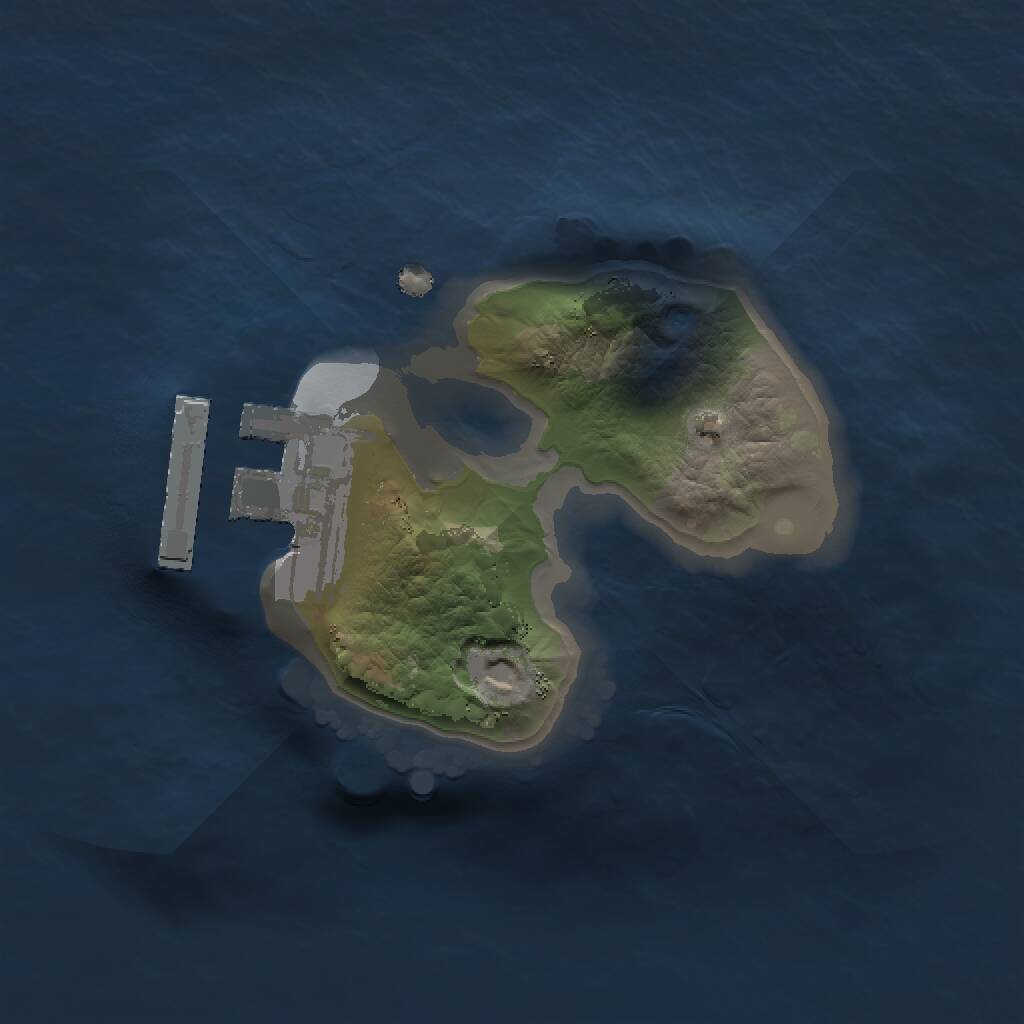 Rust Map: Procedural Map, Size: 1200, Seed: 100816564, 2 Monuments