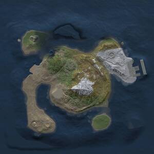 Thumbnail Rust Map: Procedural Map, Size: 2000, Seed: 521924619, 4 Monuments