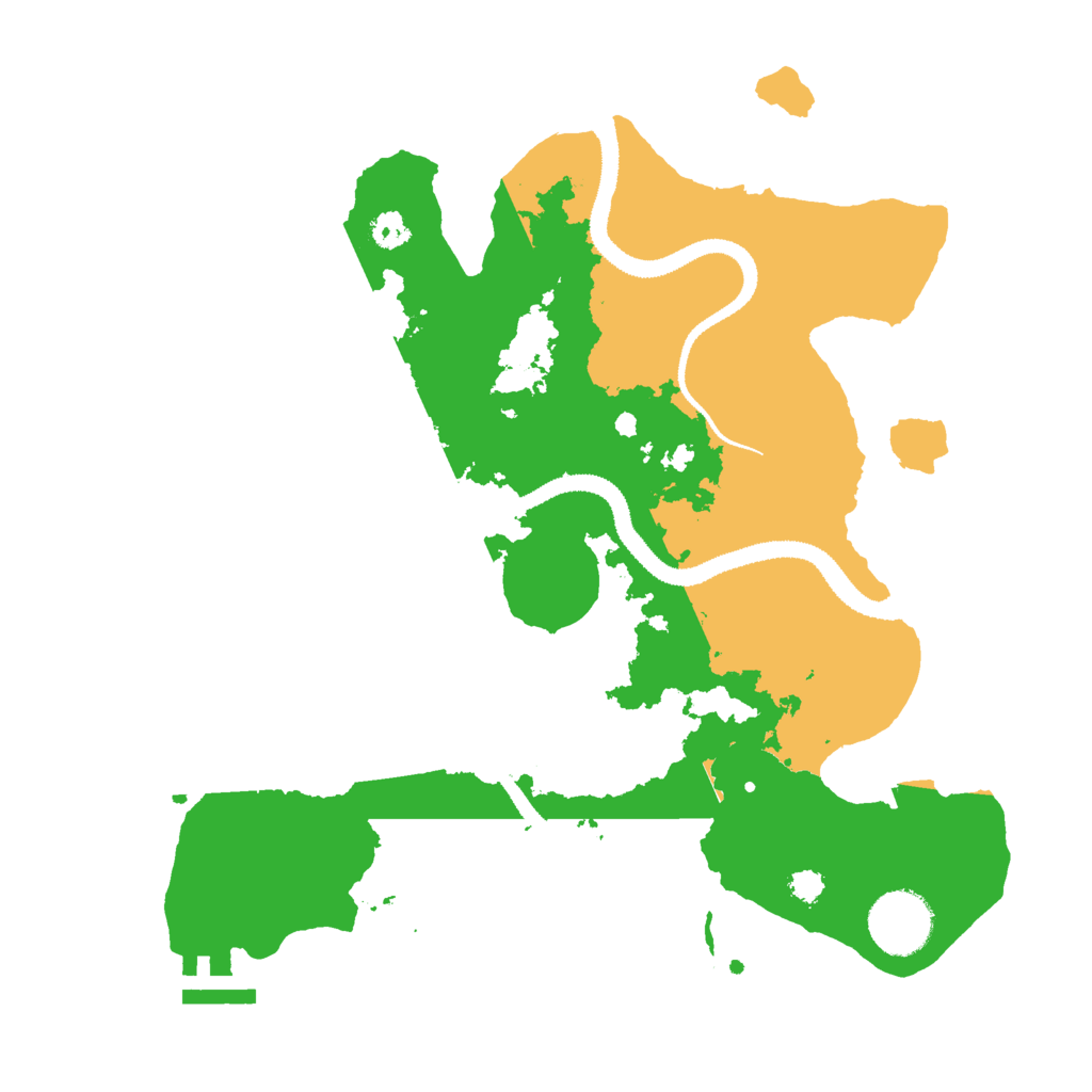 Biome Rust Map: Procedural Map, Size: 3000, Seed: 2058490942