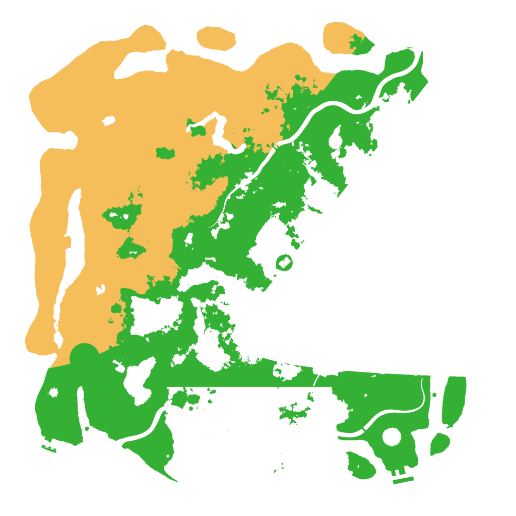 Biome Rust Map: Procedural Map, Size: 5000, Seed: 198510730