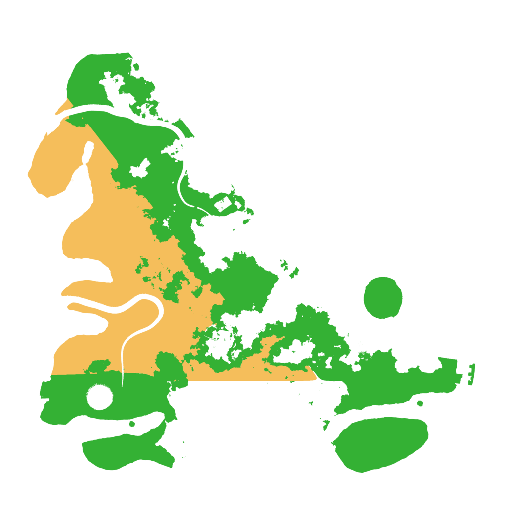 Biome Rust Map: Procedural Map, Size: 3500, Seed: 155720127