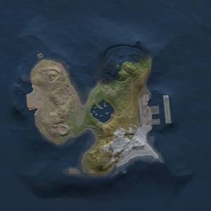 Thumbnail Rust Map: Procedural Map, Size: 1500, Seed: 1264063929, 3 Monuments