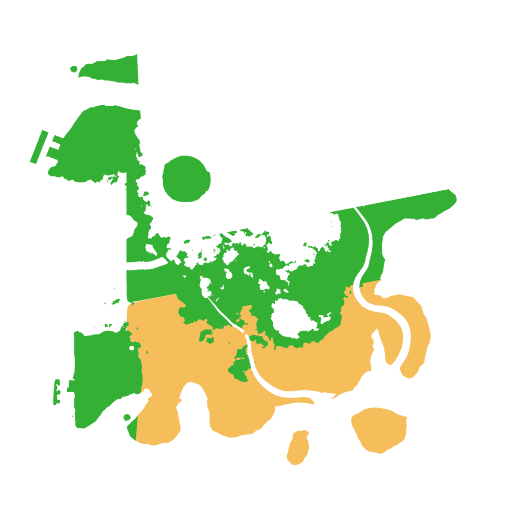 Biome Rust Map: Procedural Map, Size: 3000, Seed: 49353