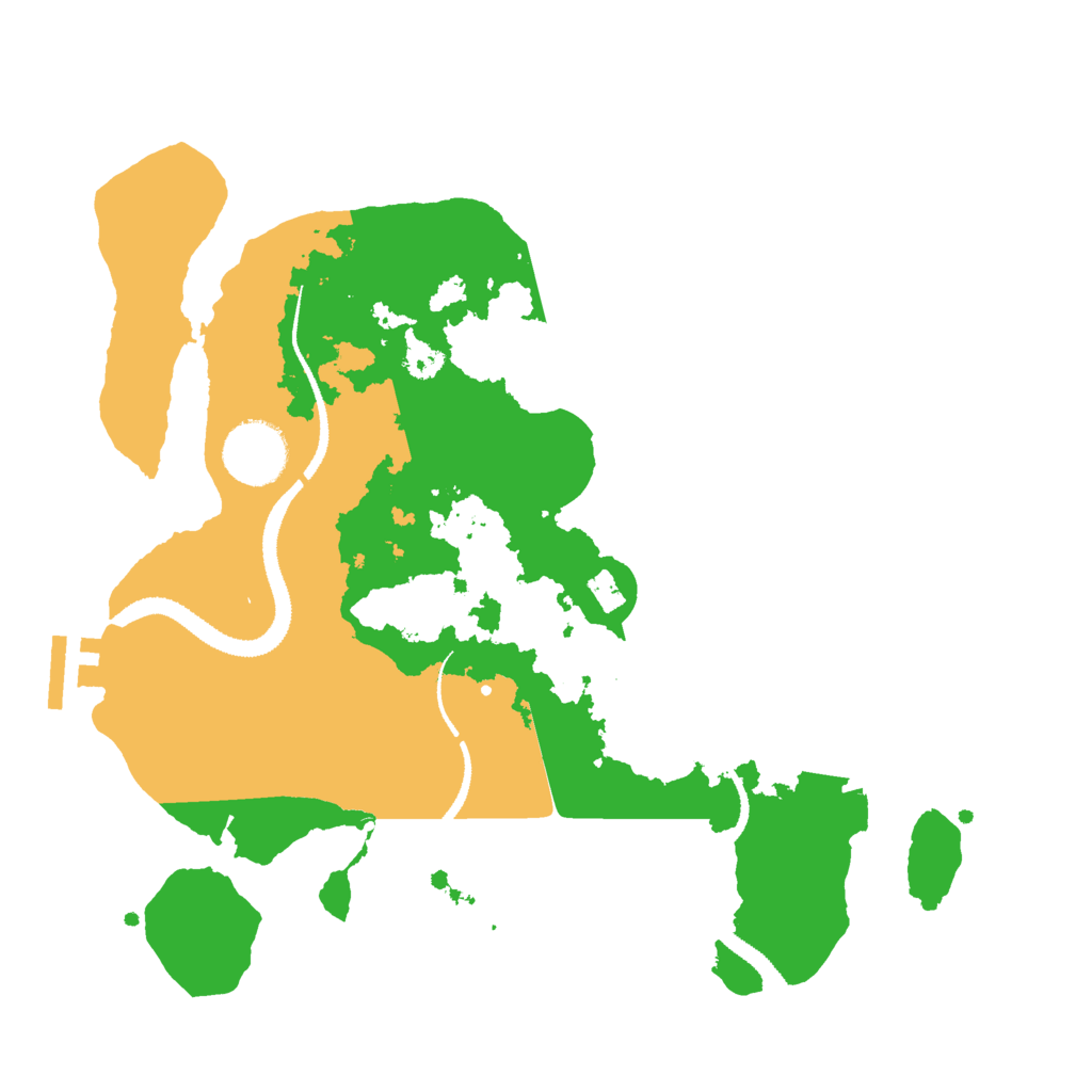 Biome Rust Map: Procedural Map, Size: 3000, Seed: 3763