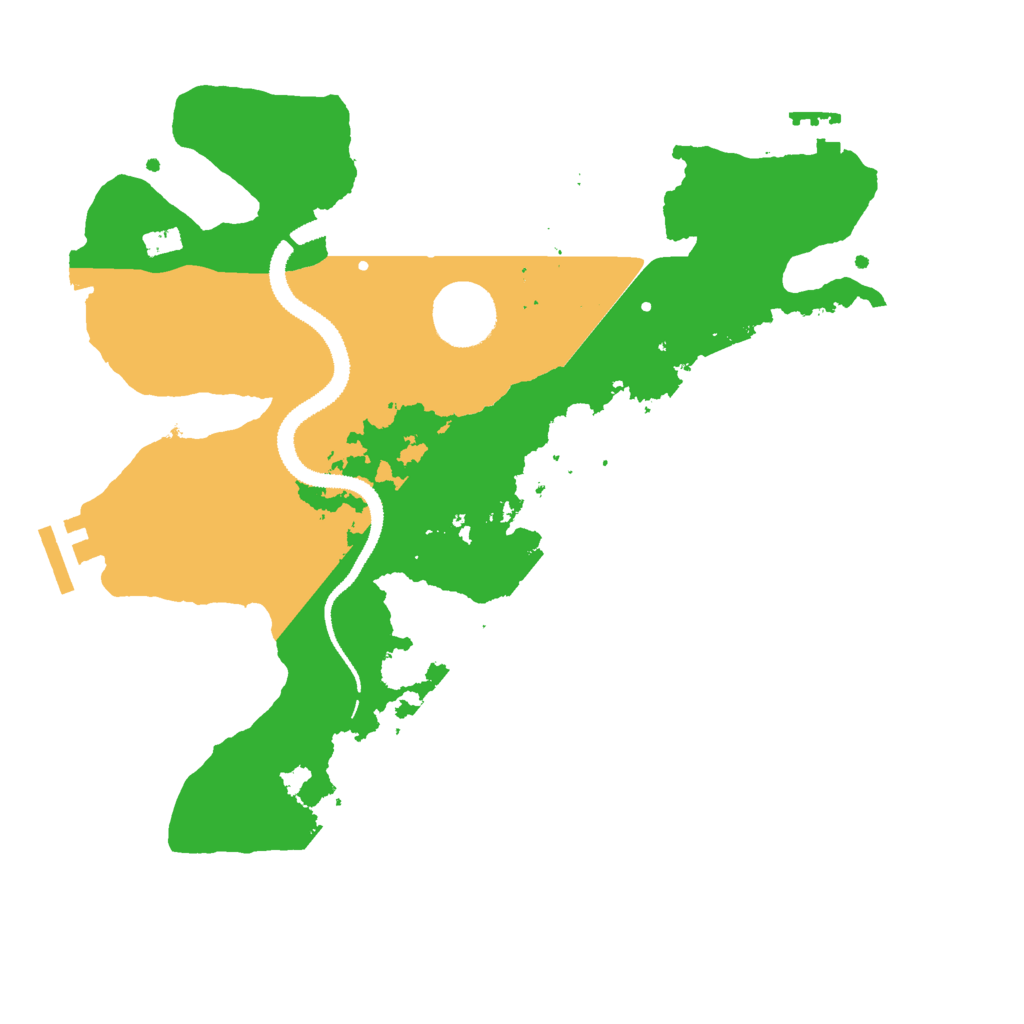 Biome Rust Map: Procedural Map, Size: 3000, Seed: 23165