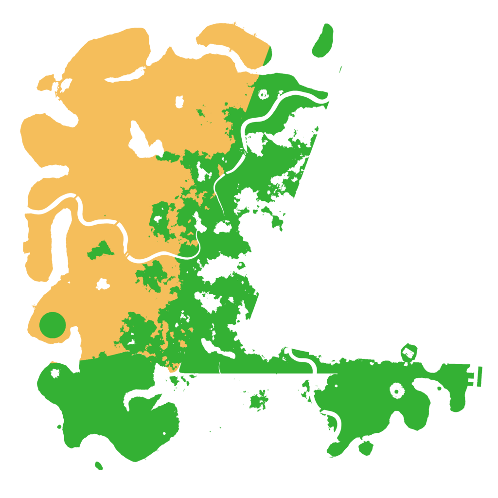 Biome Rust Map: Procedural Map, Size: 5000, Seed: 206899598