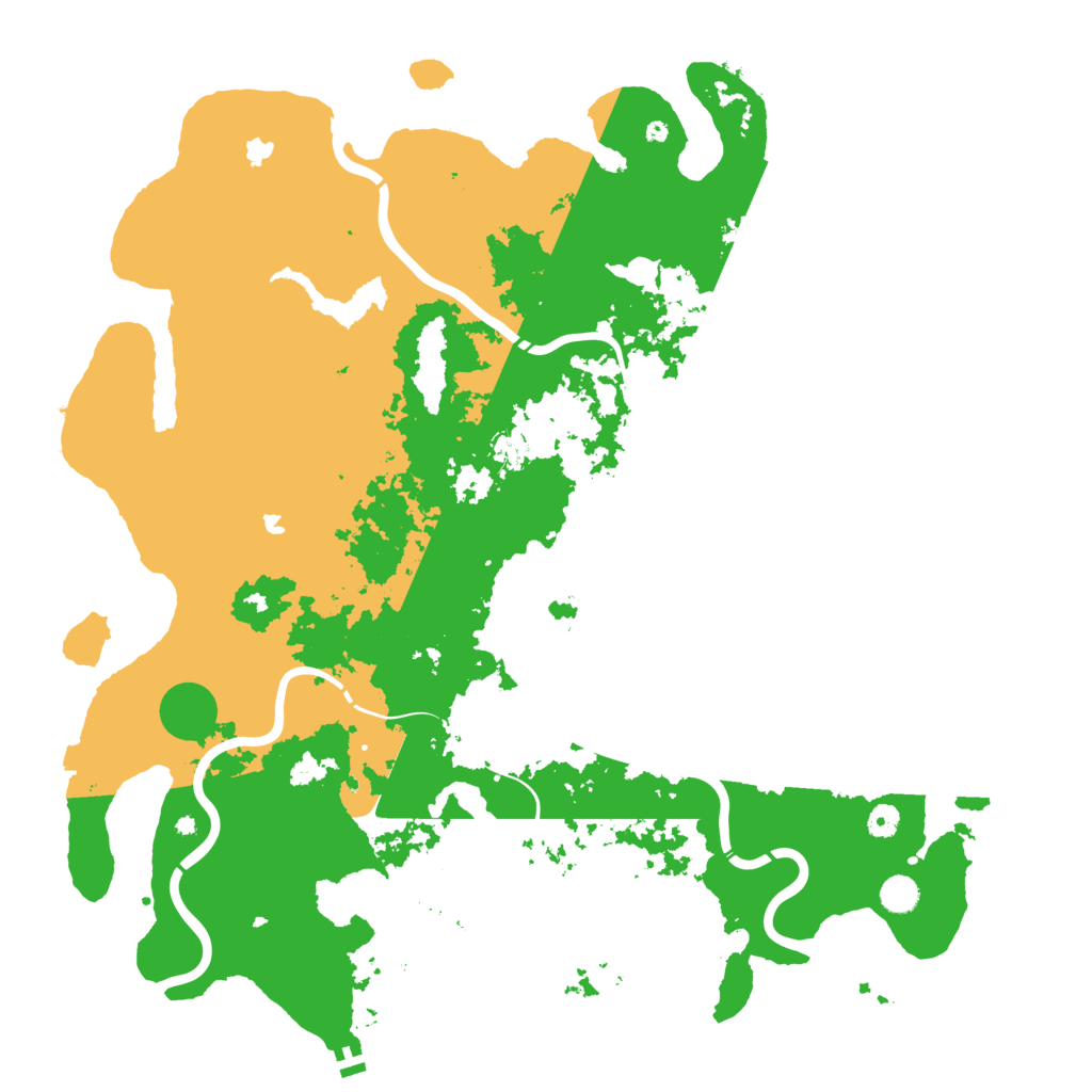 Biome Rust Map: Procedural Map, Size: 5000, Seed: 1398752436