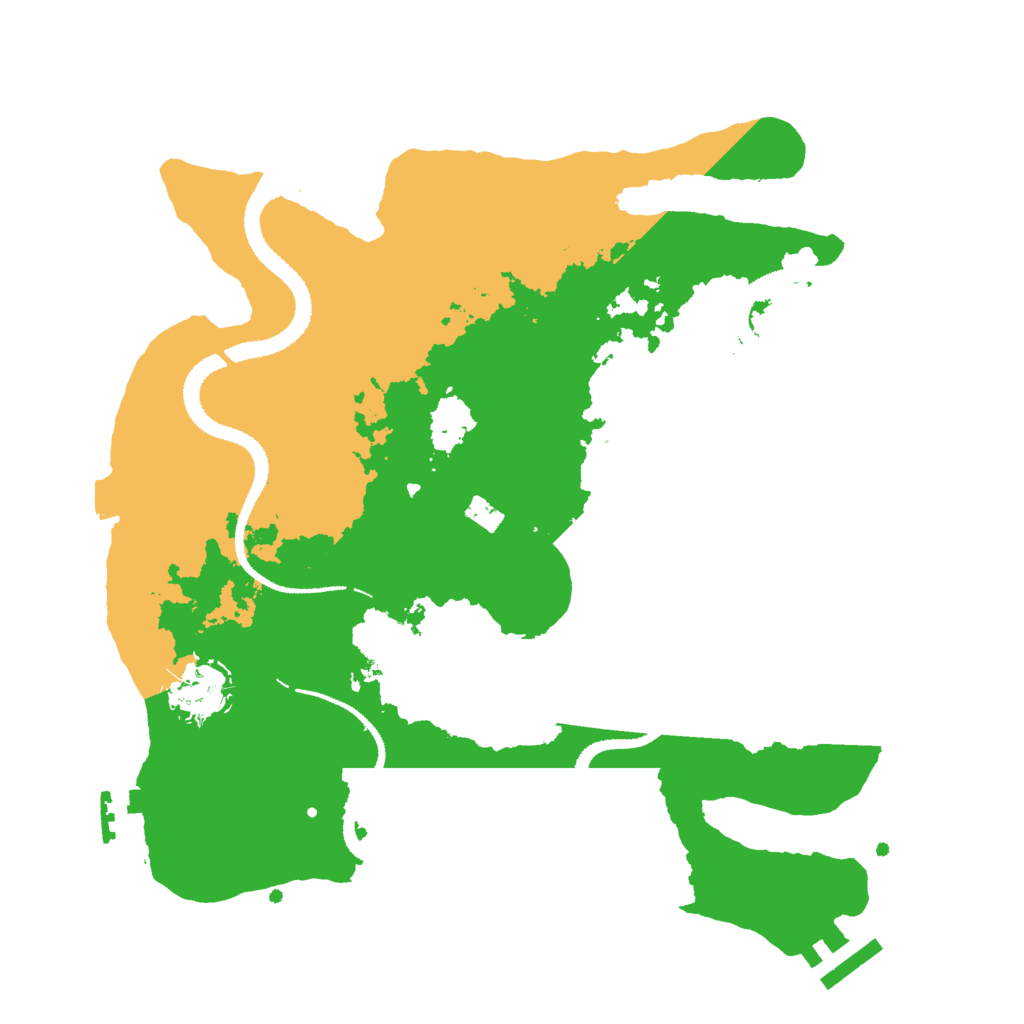 Biome Rust Map: Procedural Map, Size: 3000, Seed: 409388457