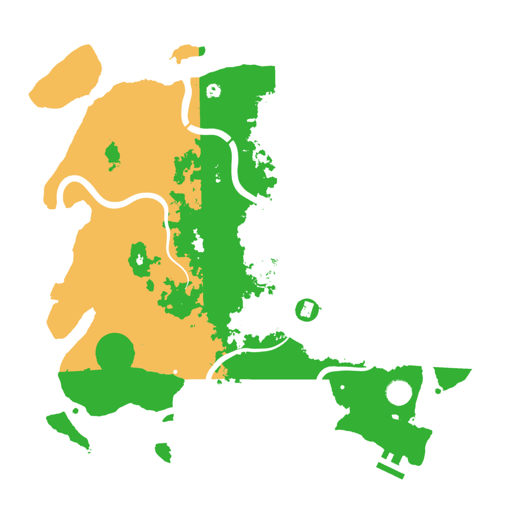 Biome Rust Map: Procedural Map, Size: 3500, Seed: 233983576
