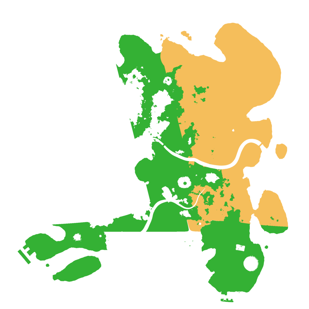 Biome Rust Map: Procedural Map, Size: 3700, Seed: 1248116251