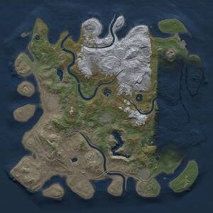 Thumbnail Rust Map: Procedural Map, Size: 4250, Seed: 63472790, 13 Monuments